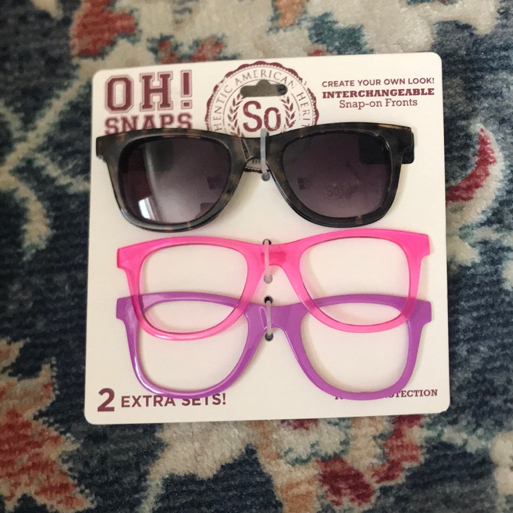 SO Interchangeable Snap-on Fronts Sunglasses